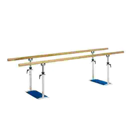 Ferrox Parallel Support Bars With Wooden Rails, Folding 2 Ferrox Parallel Support Bars With Wooden Rails, Folding